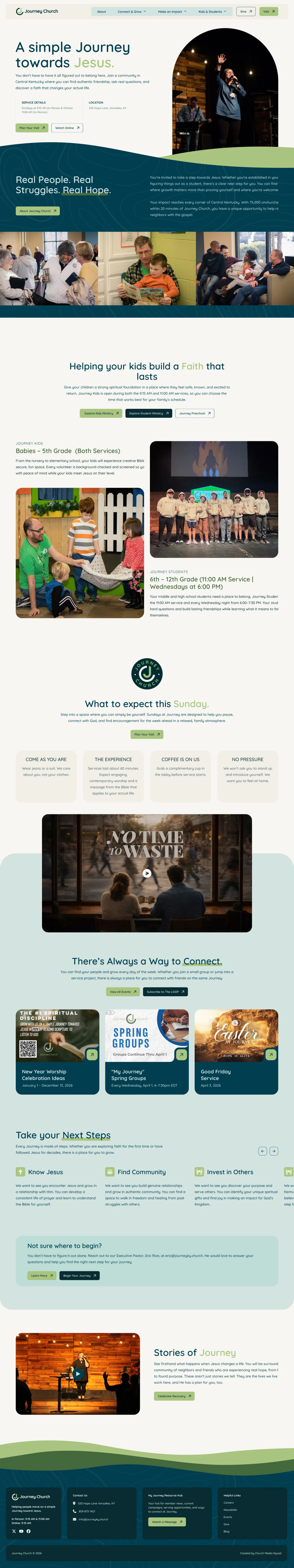 Journey Church homepage