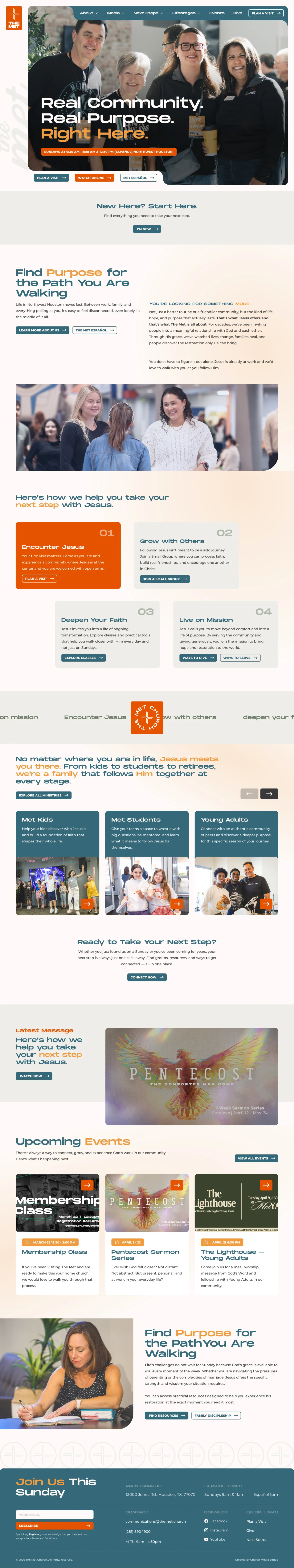 The MET Church homepage