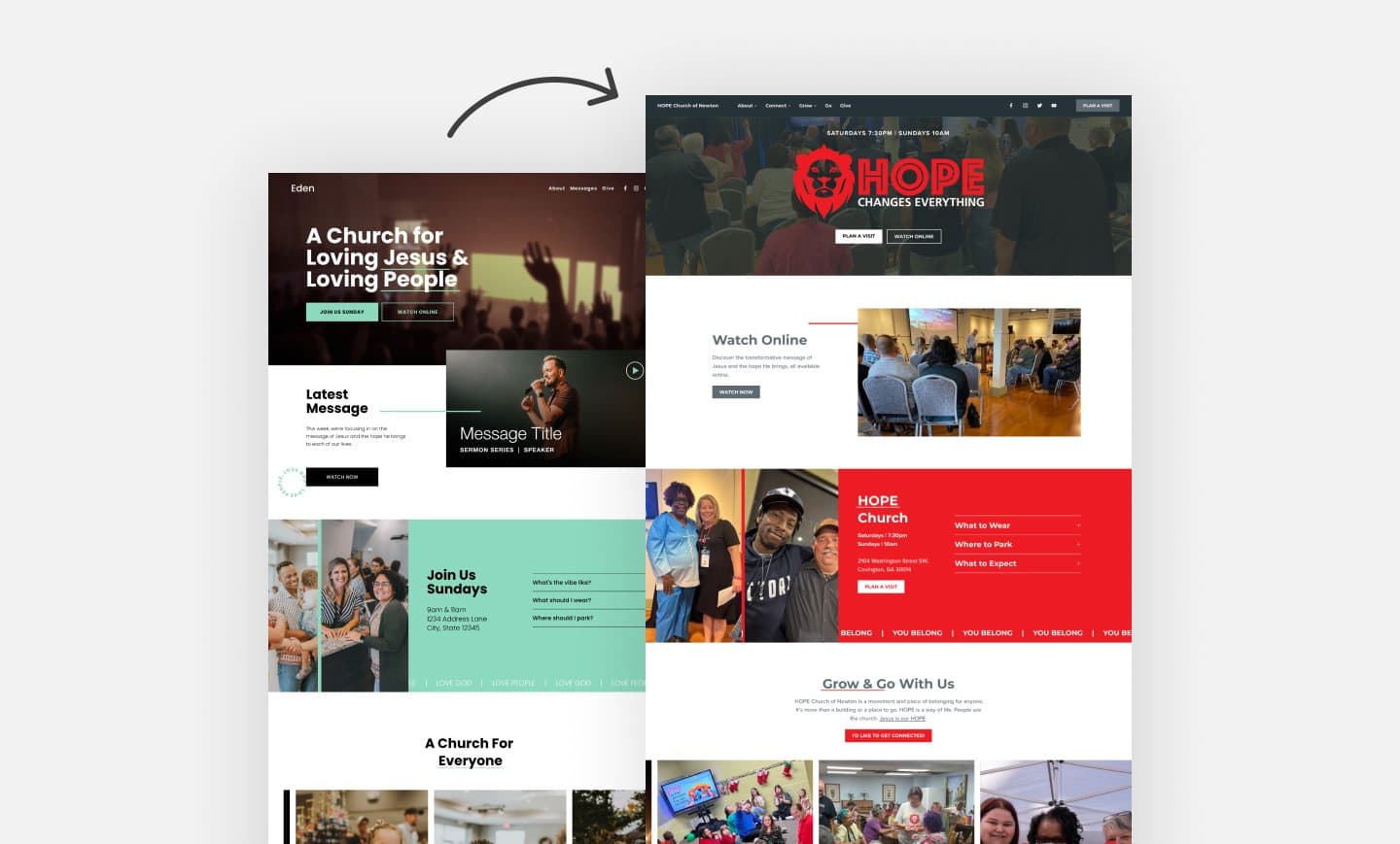 Hope Church of Newton project work