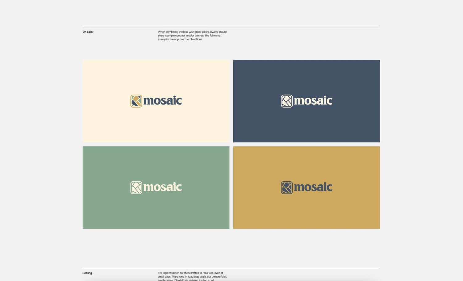 Mosaic Church project work