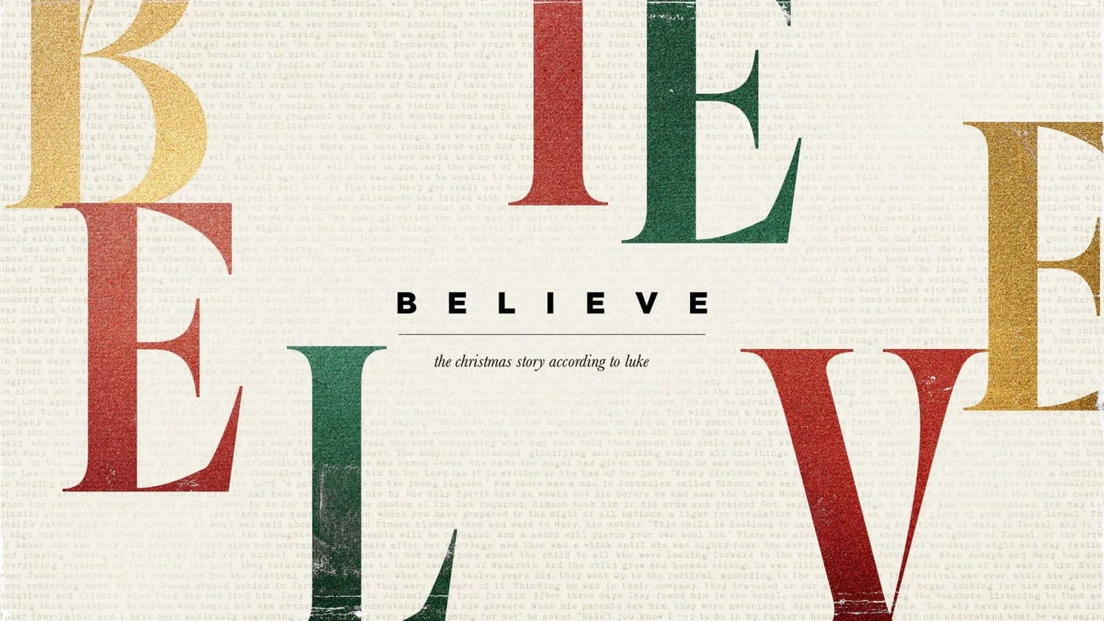 Christmas series graphic in deep red with a serif title reading Christmas at Church inside an arch