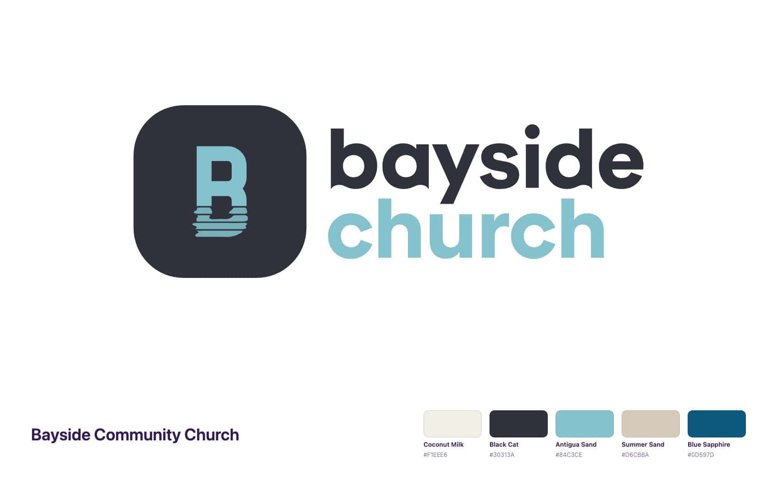 Bayside Community Church — brand system, church sermon series design work