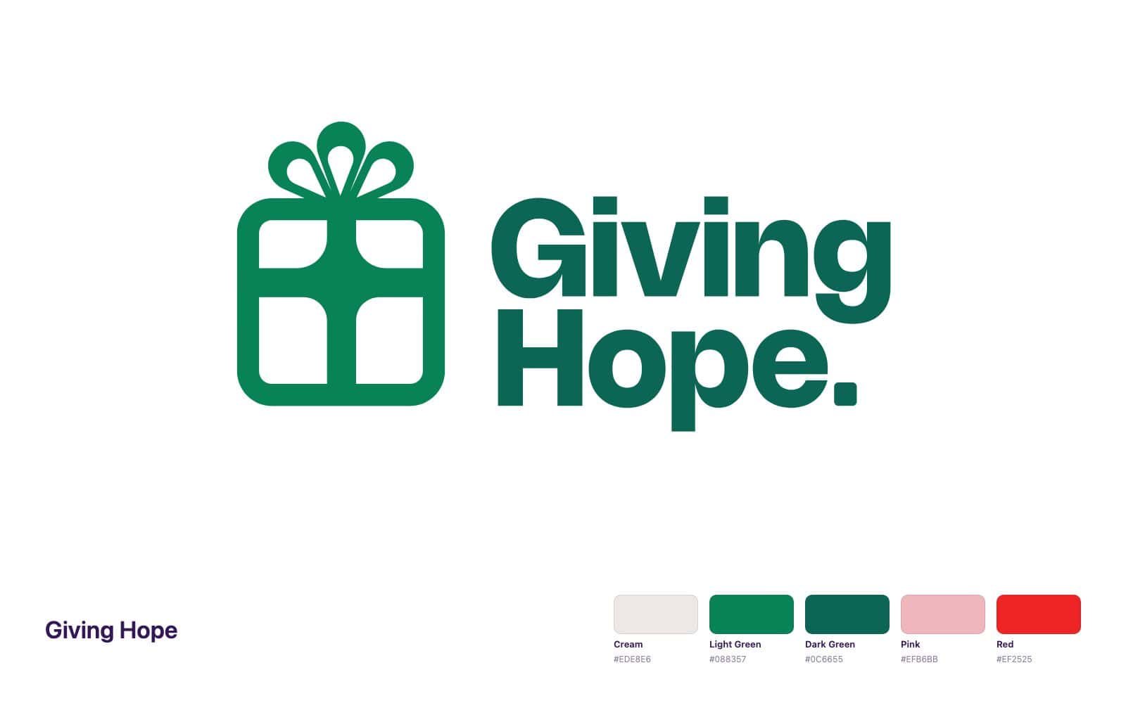 Giving Hope — brand system, church sermon series design work