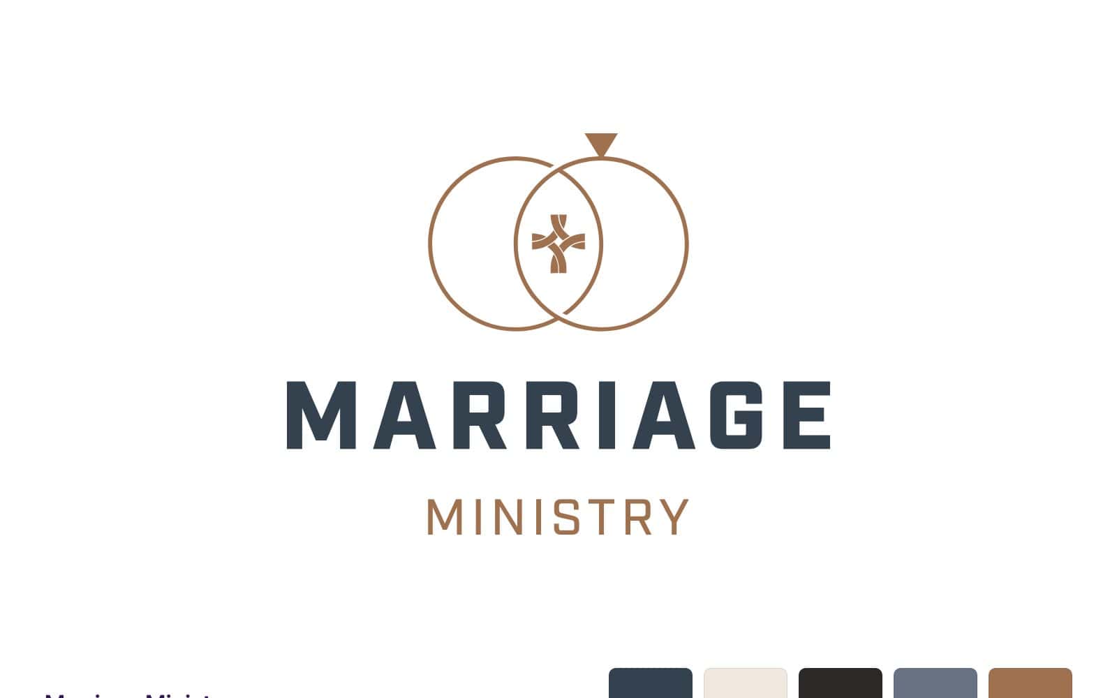 Marriage Ministry — brand system, church sermon series design work
