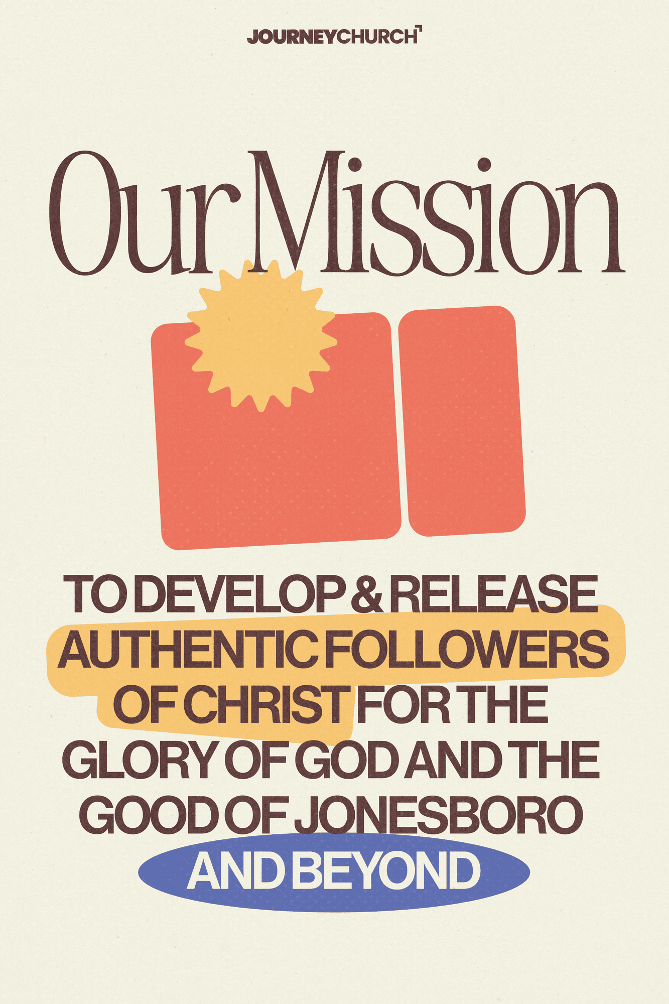 printed material for Journey Church