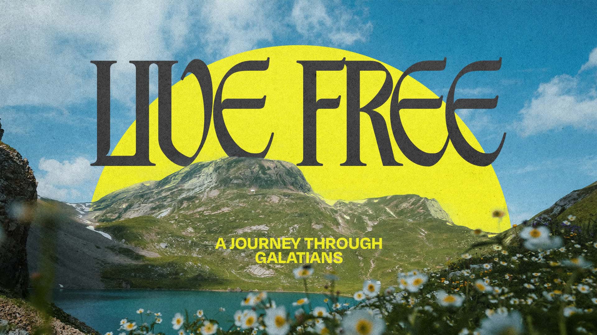 Live Free Sermon Series, church sermon series design work