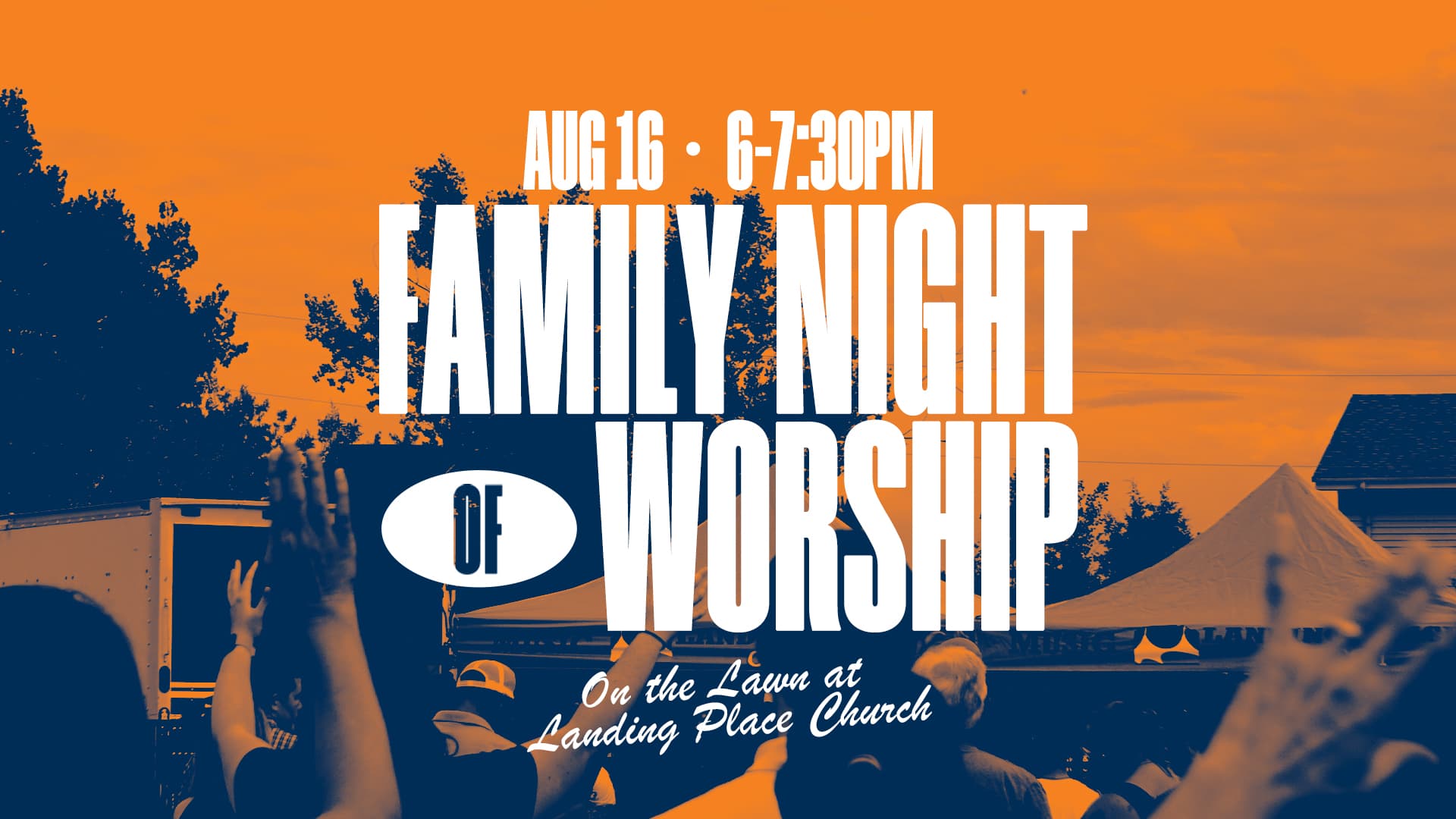 sermon and event graphics for Landing Place Church