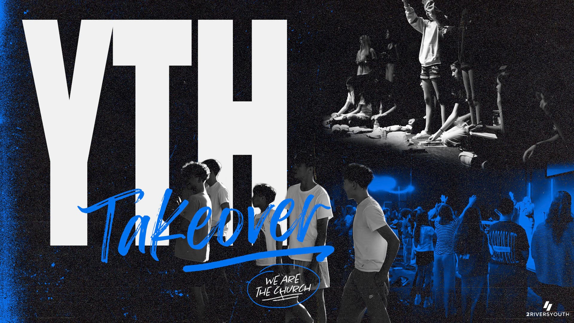 sermon and event graphics for 2 Rivers Church