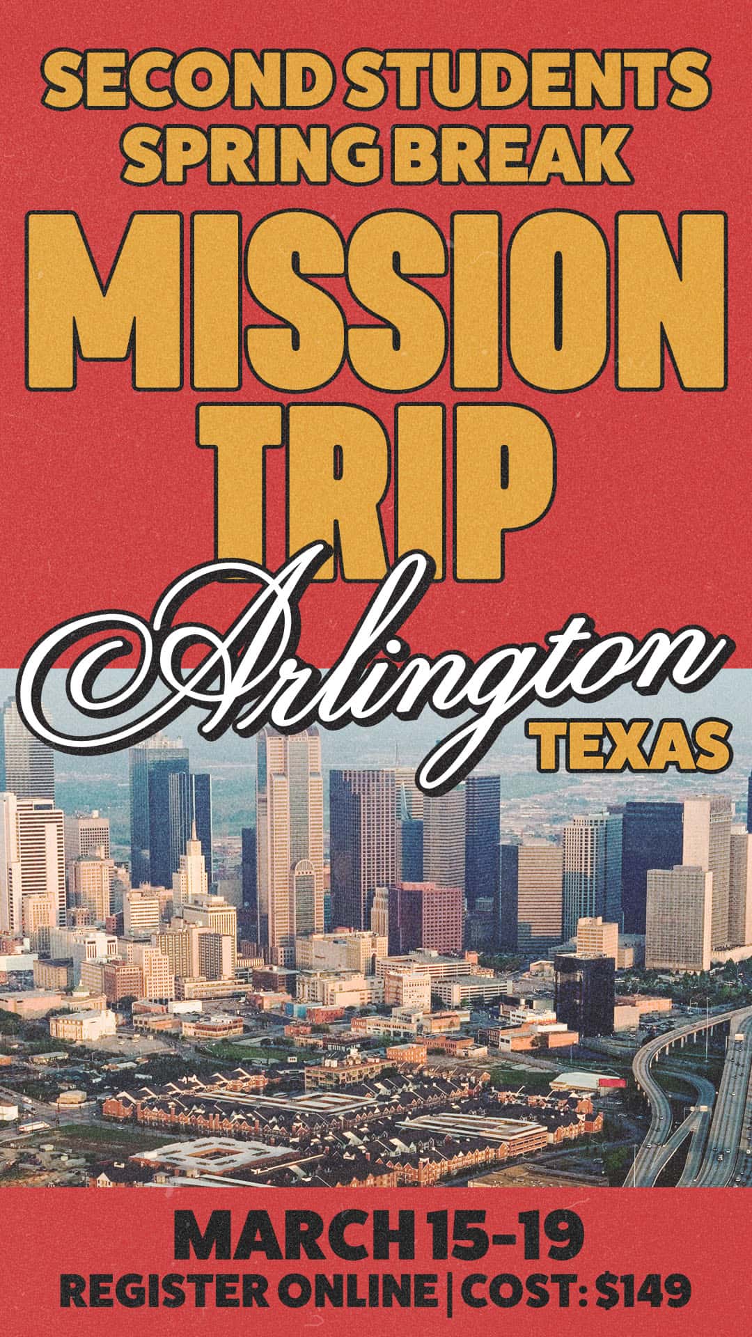 Spring Break Mission Trip Event Design, church design work for Second Baytown