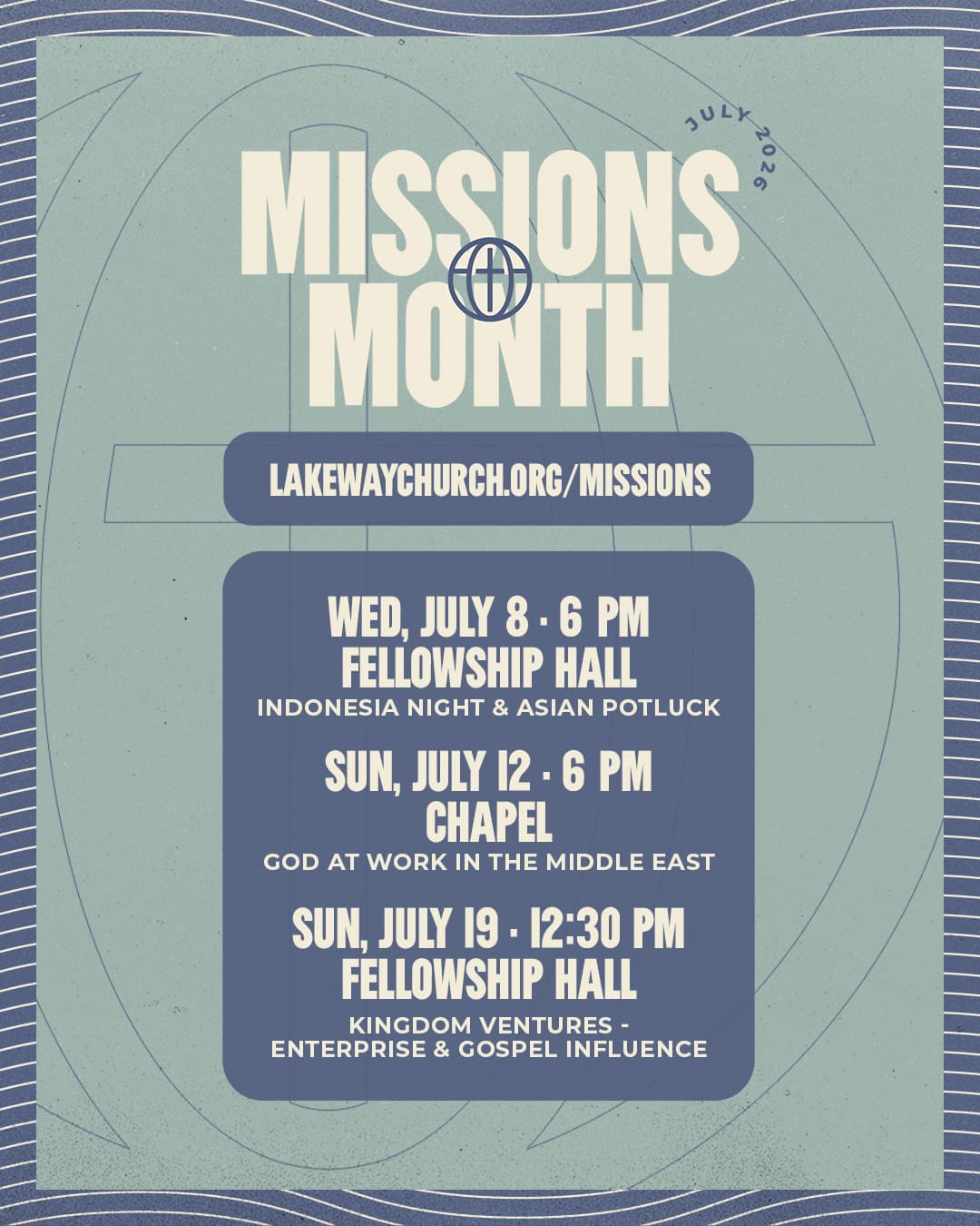 printed material for Lakeway Church