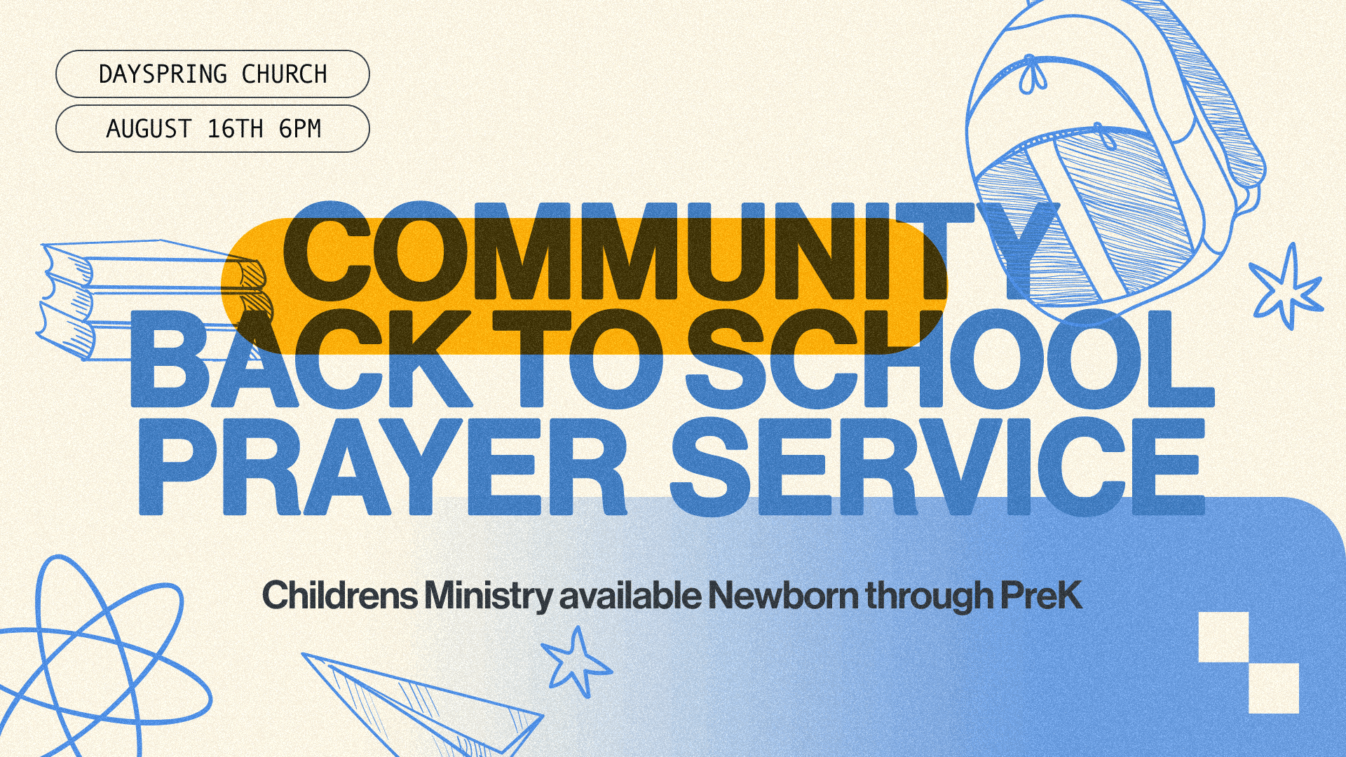 sermon and event graphics for Dayspring Church