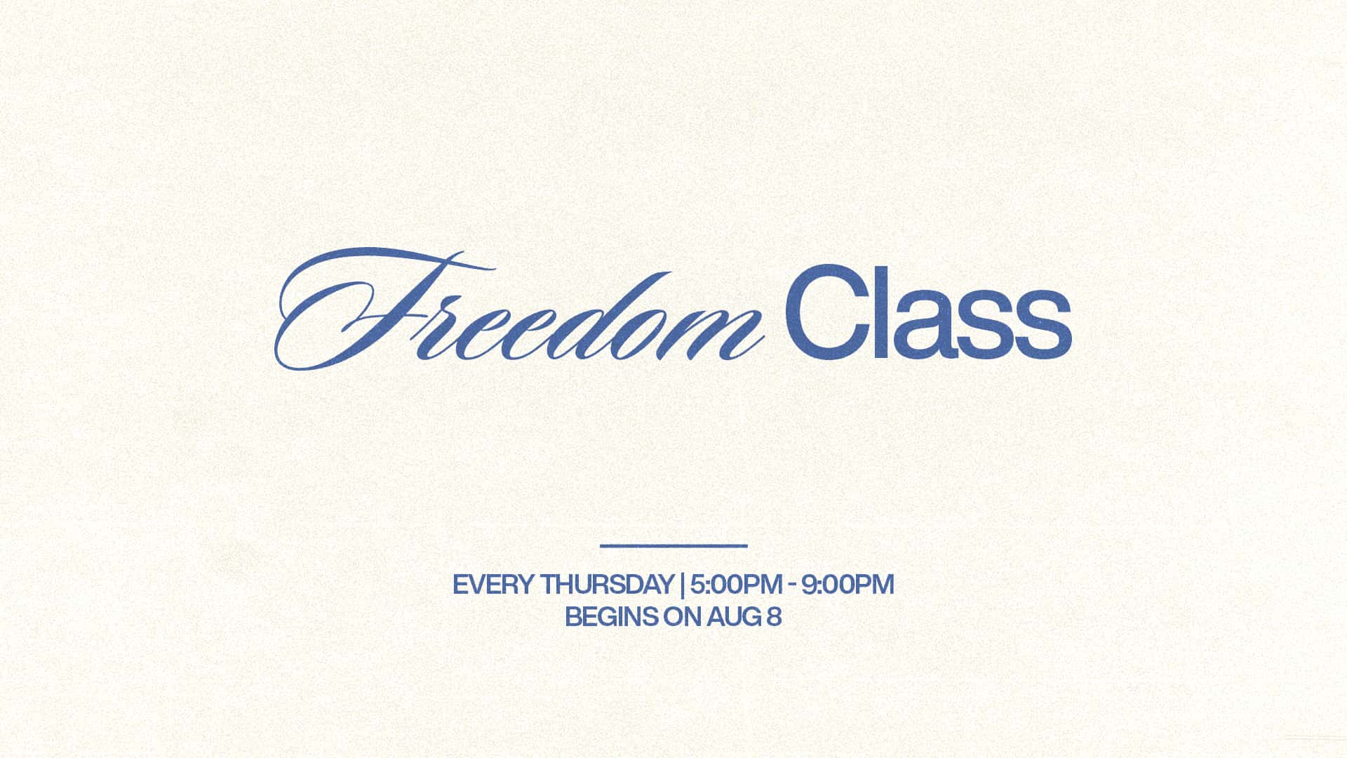 Freedom Class Event Design, church design work for Citipointe Church Northern Colorado