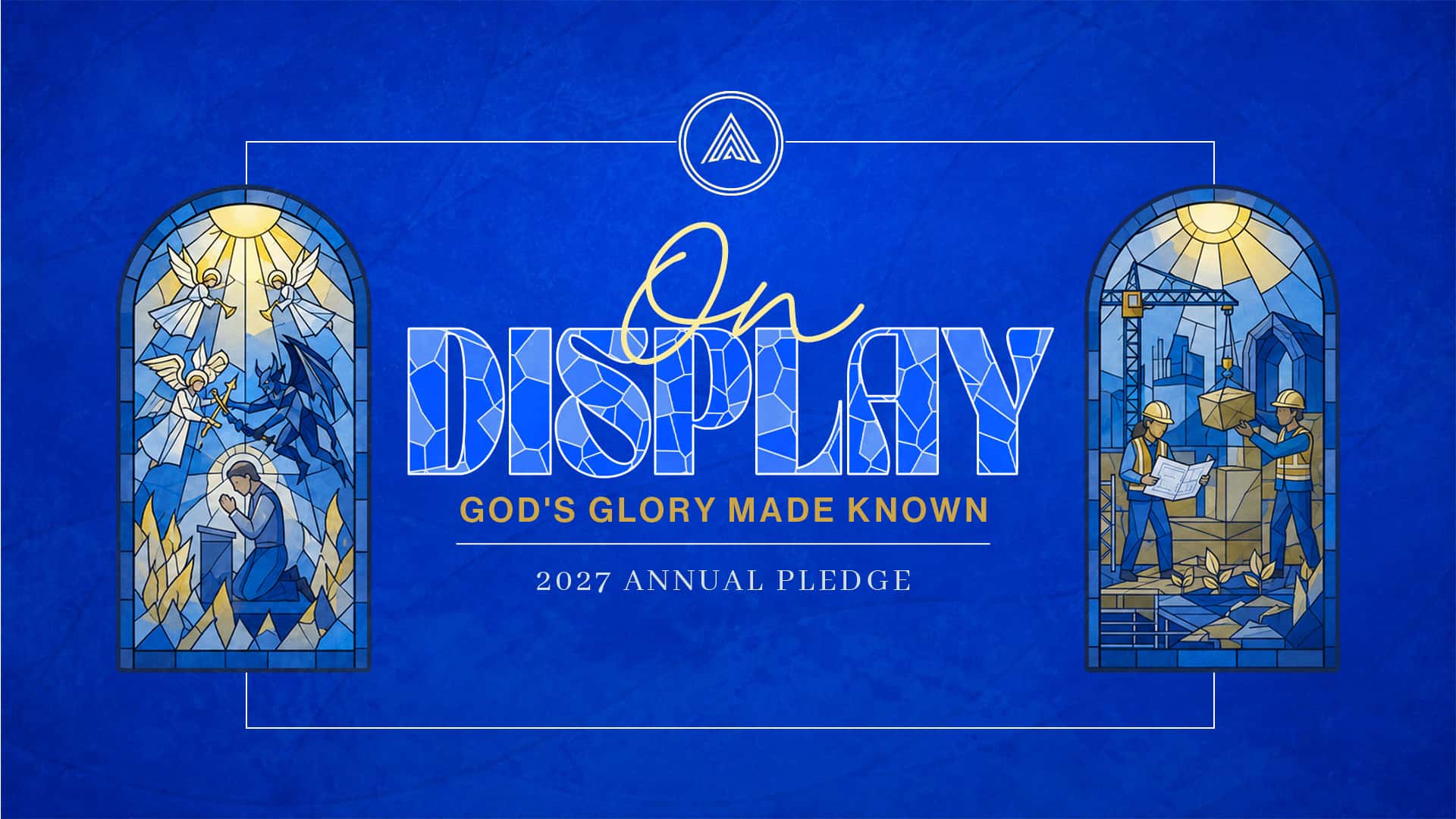 On Display Annual Giving Series Sermon Series, church design work for Arrowhead Church