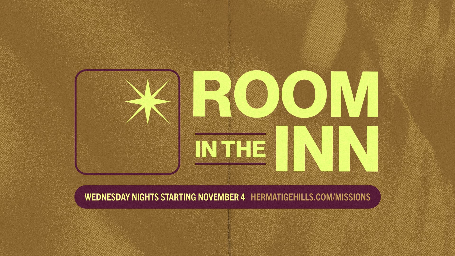 sermon and event graphics for Hermitage Hills Baptist Church