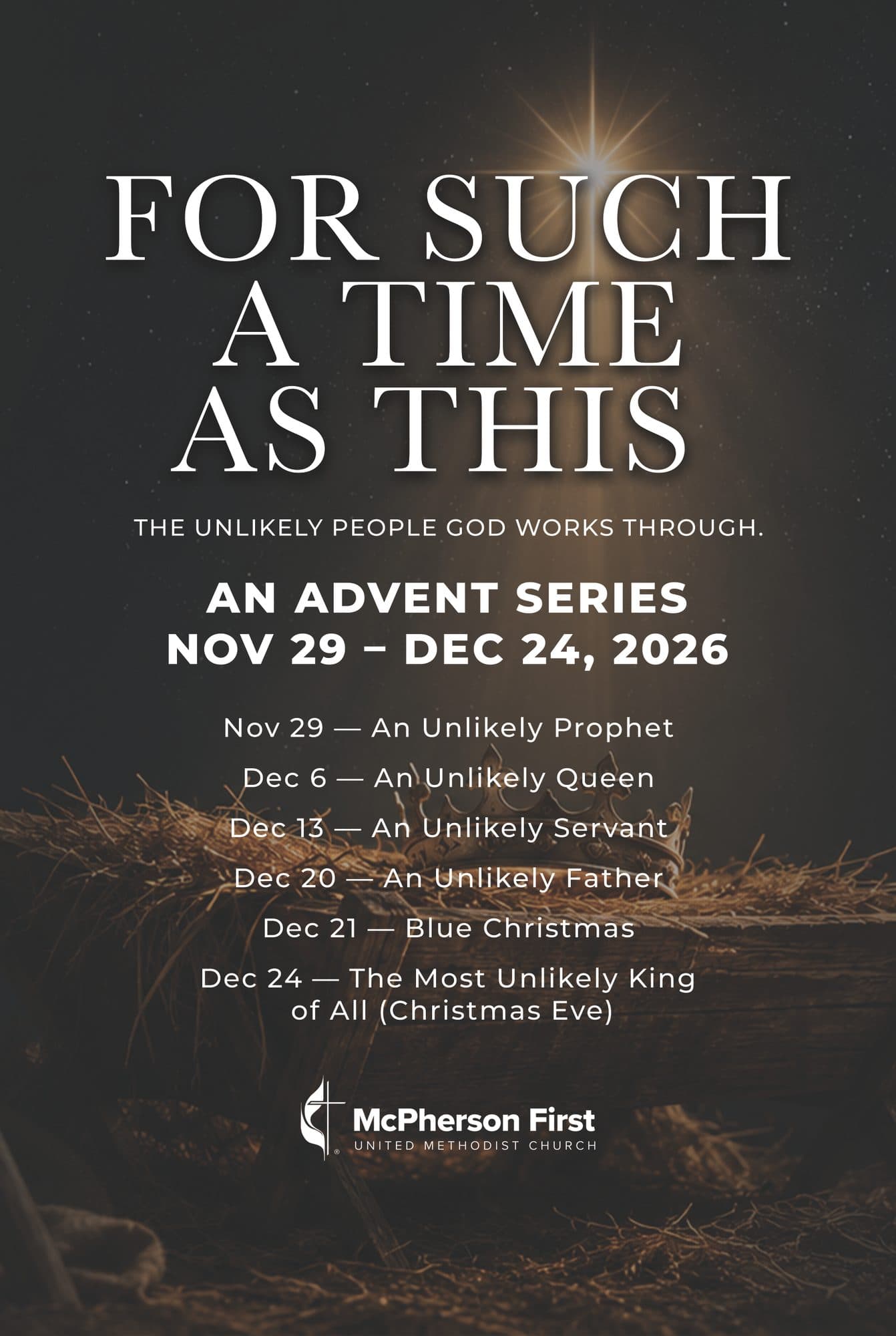 printed material for McPherson First United Methodist Church