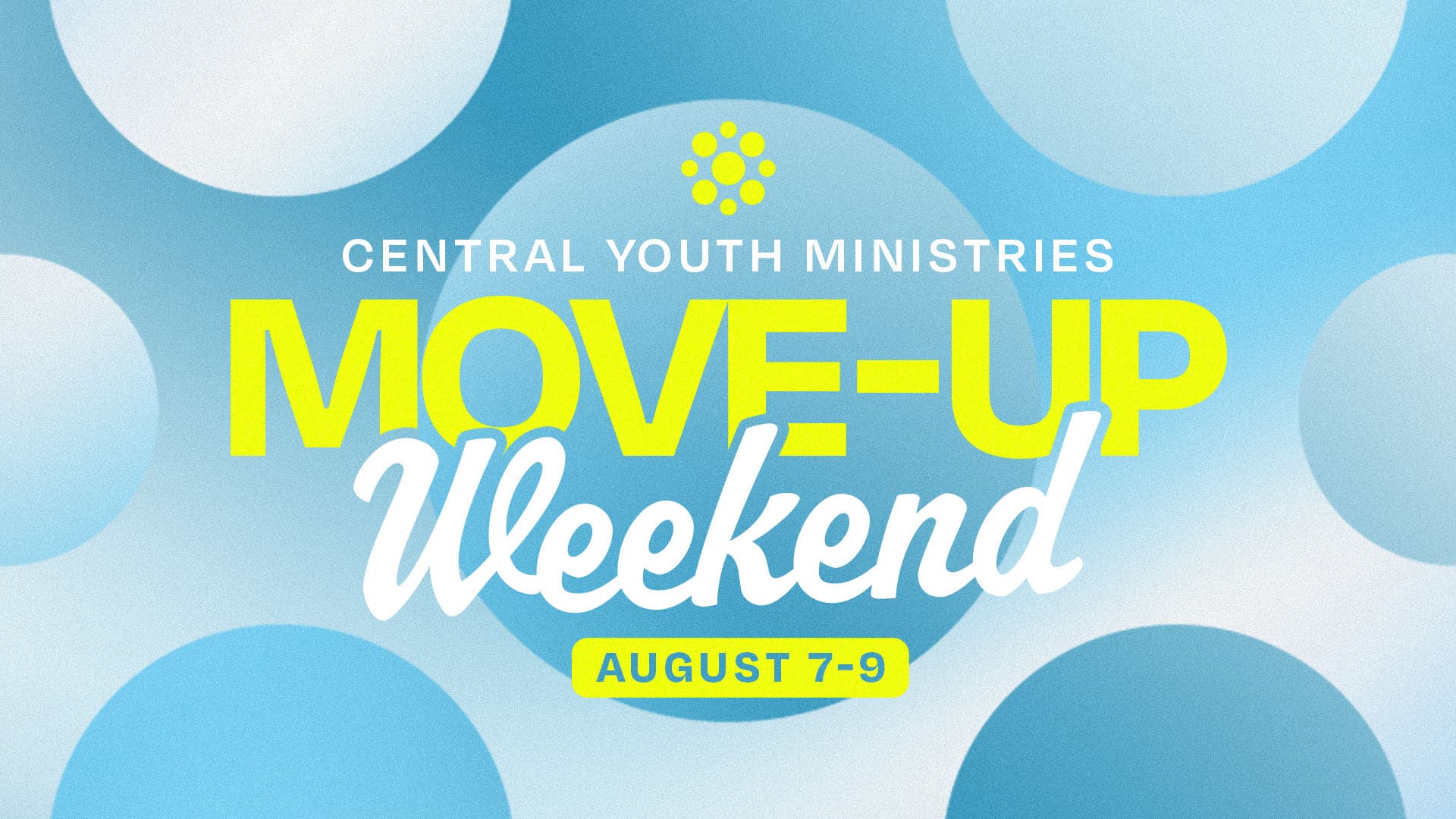 sermon and event graphics for Central Ministries