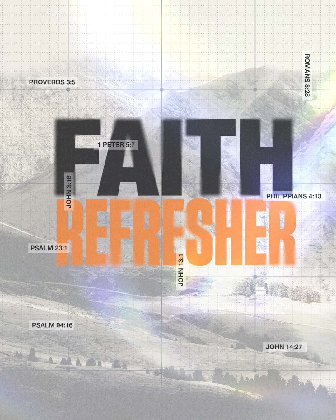 Faith Refresher Sermon Series, church design work for iNgage Community Church