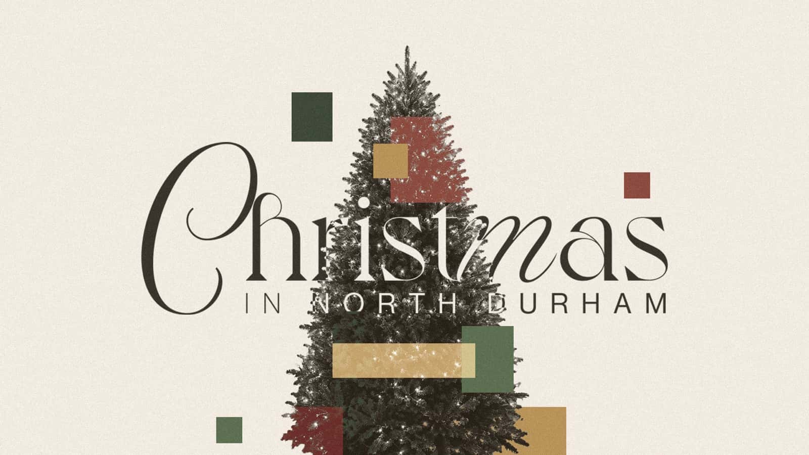 Christmas in North Durham Christmas title only, church sermon series design work
