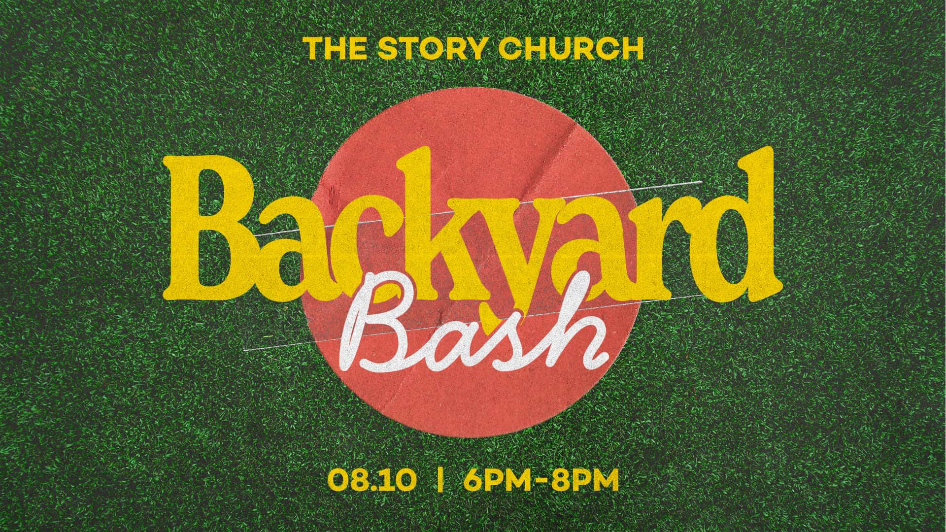 Backyard Summer Games Event Design, church design work for Zero Collective