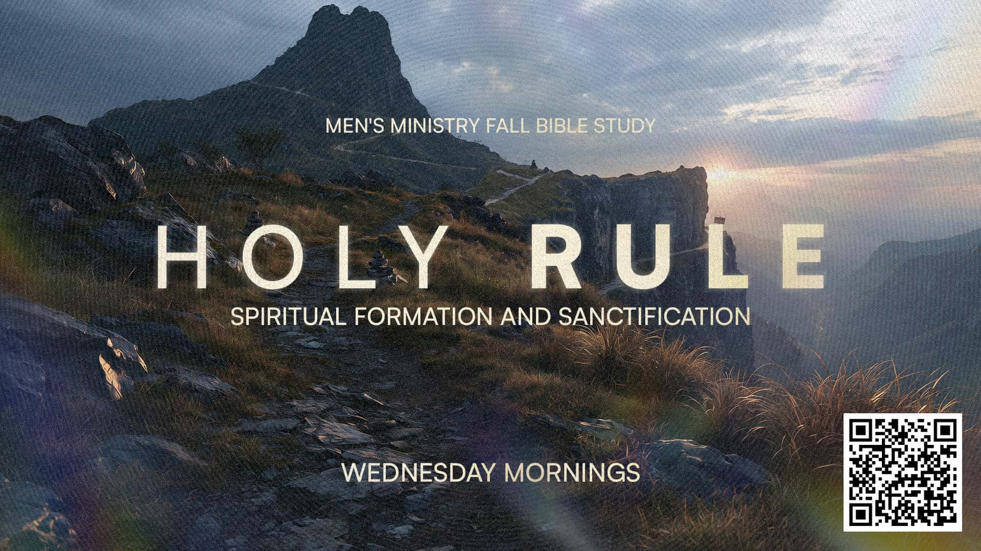 Holy Rule Spiritual Formation and Sanctification Event Design, church design work for All Saints Presbyterian Church