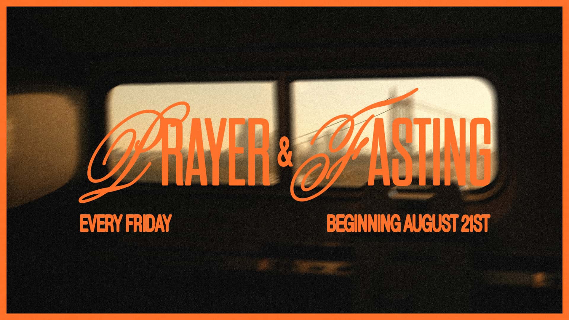 Prayer & Fasting Event Design, church design work for Haven City Church