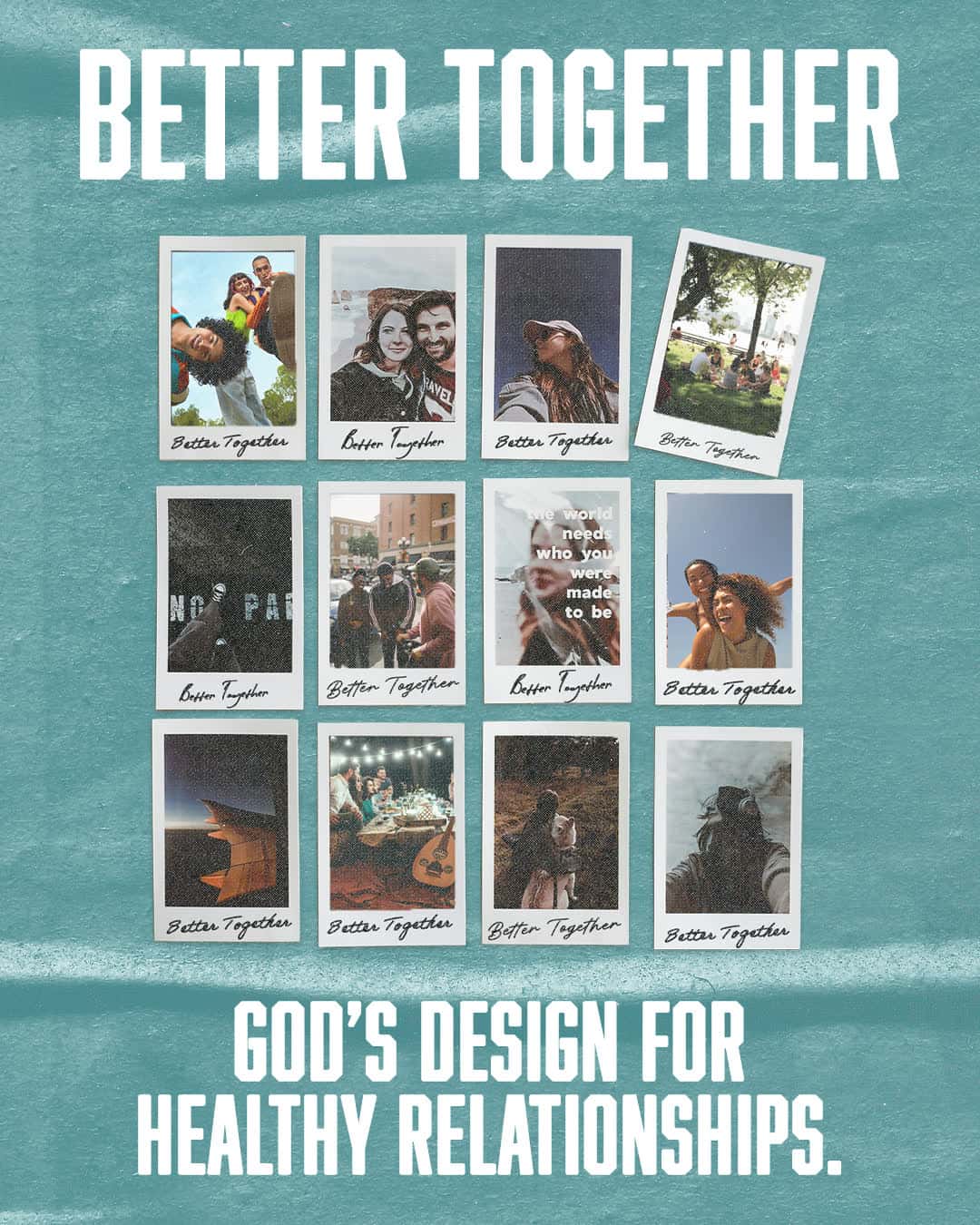Better Together Message Series Main Sermon Design, church design work for Impact Christian Church