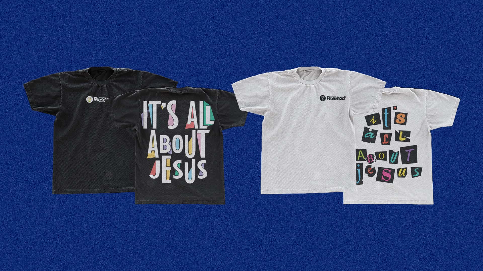 Preschool Shirt It's All About Jesus Apparel Design, church design work for Gateway Baptist Church