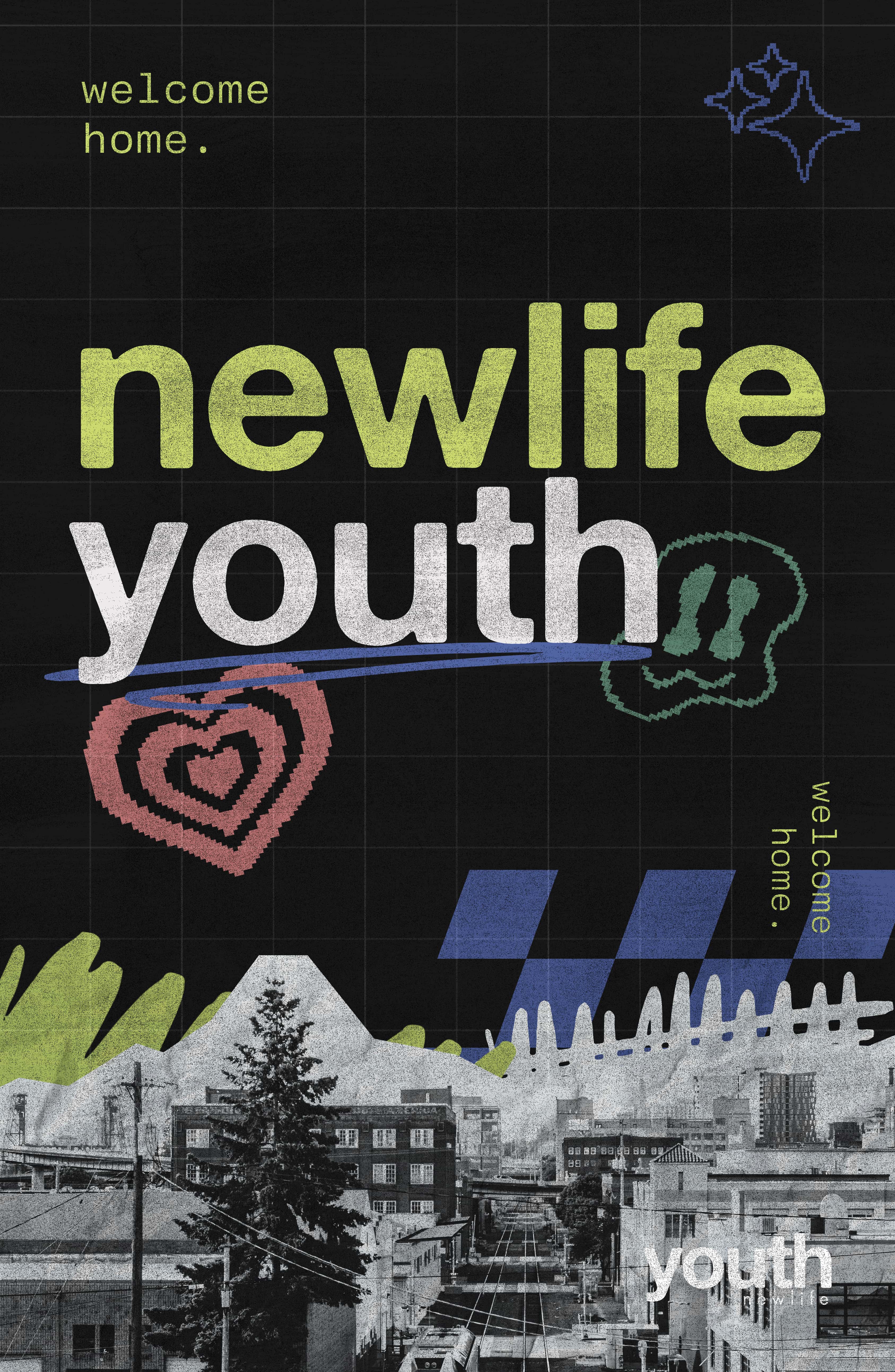 Youth Poster Poster, church design work for newlife