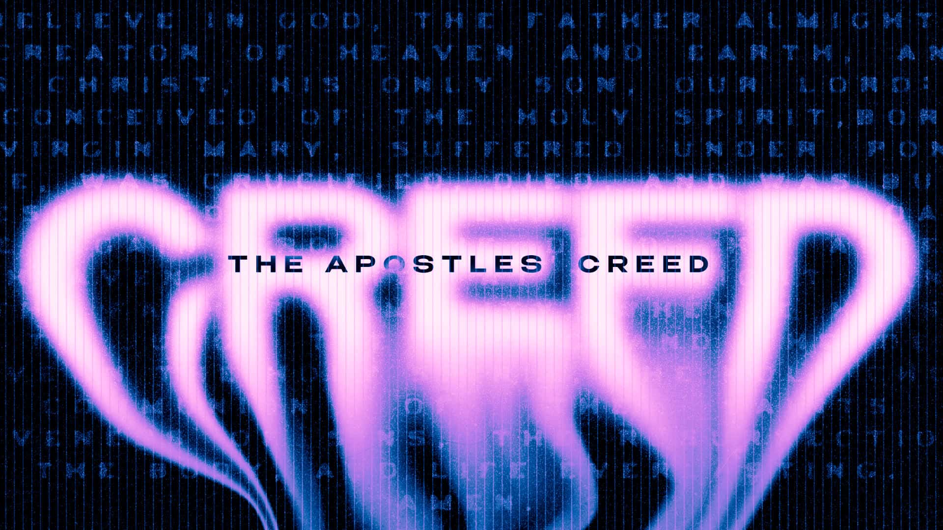 The Apostles' Creed Sermon Design, church design work for The Way Bible Church
