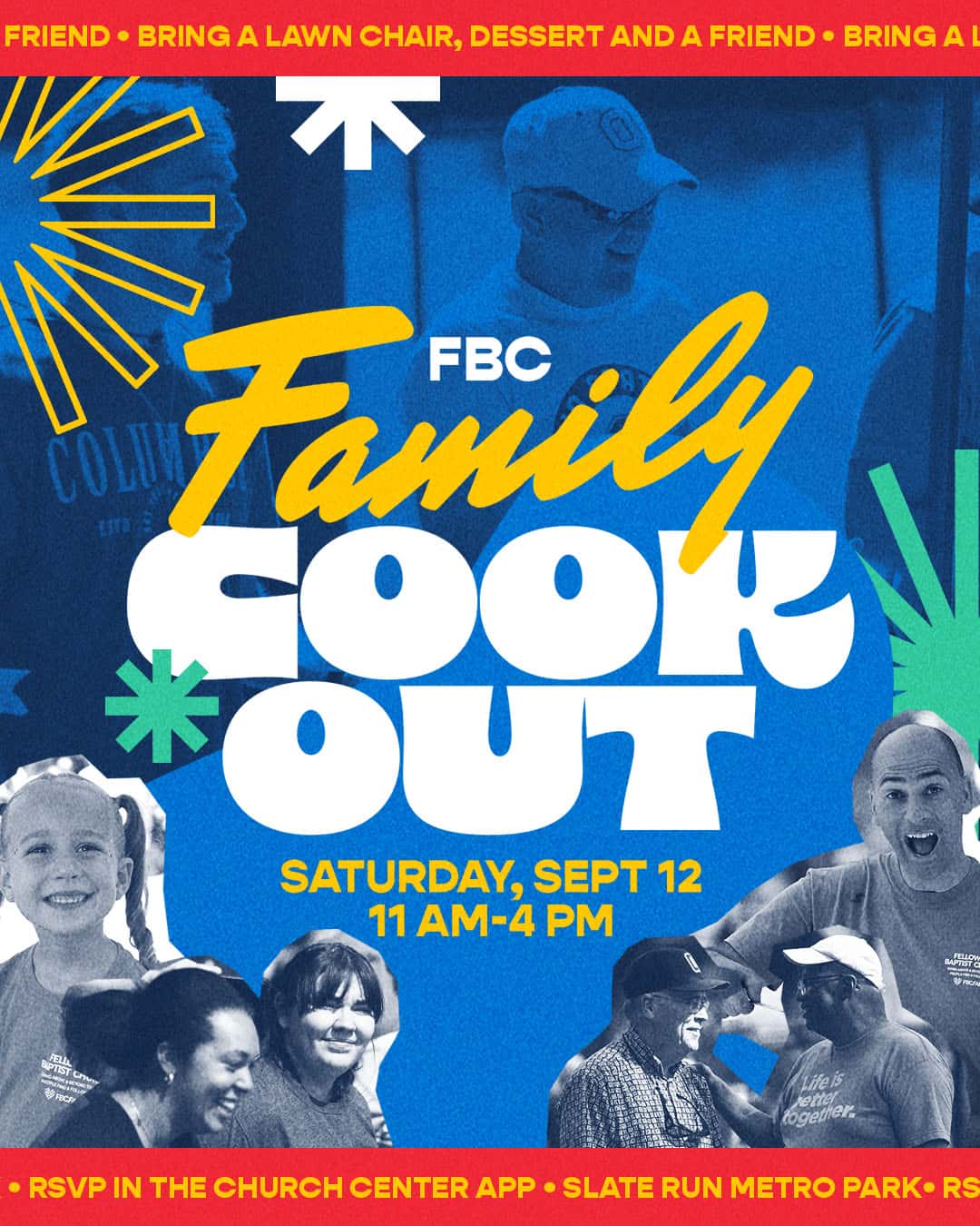 FBC Family Cookout 2026, church design work for Fellowship Baptist Church