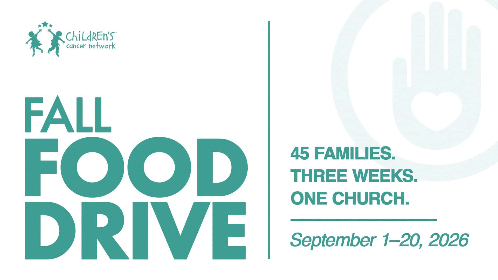 Fall Food Drive Event Design, church design work for Chaparral Christian Church
