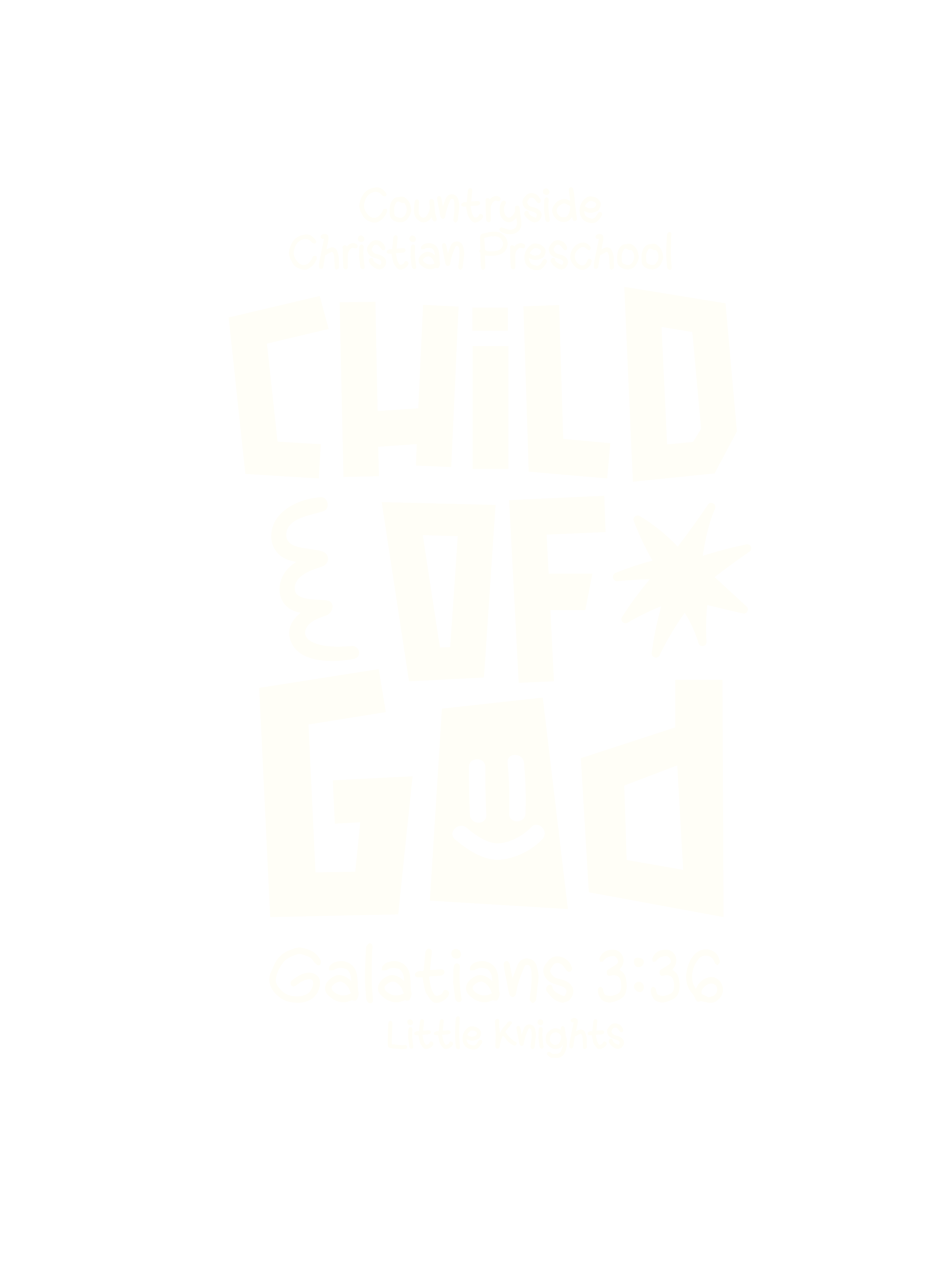 countryside preschool shirt Apparel Design, church design work for Countryside Christian Church