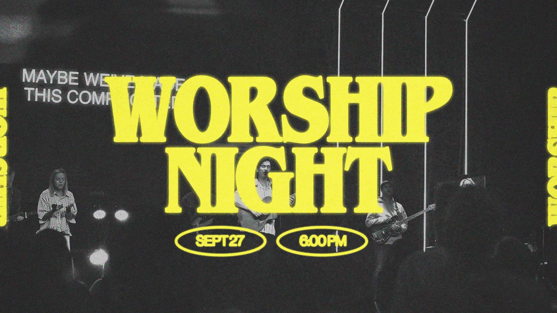 Worship Night Event Design, church design work for Compass City Church