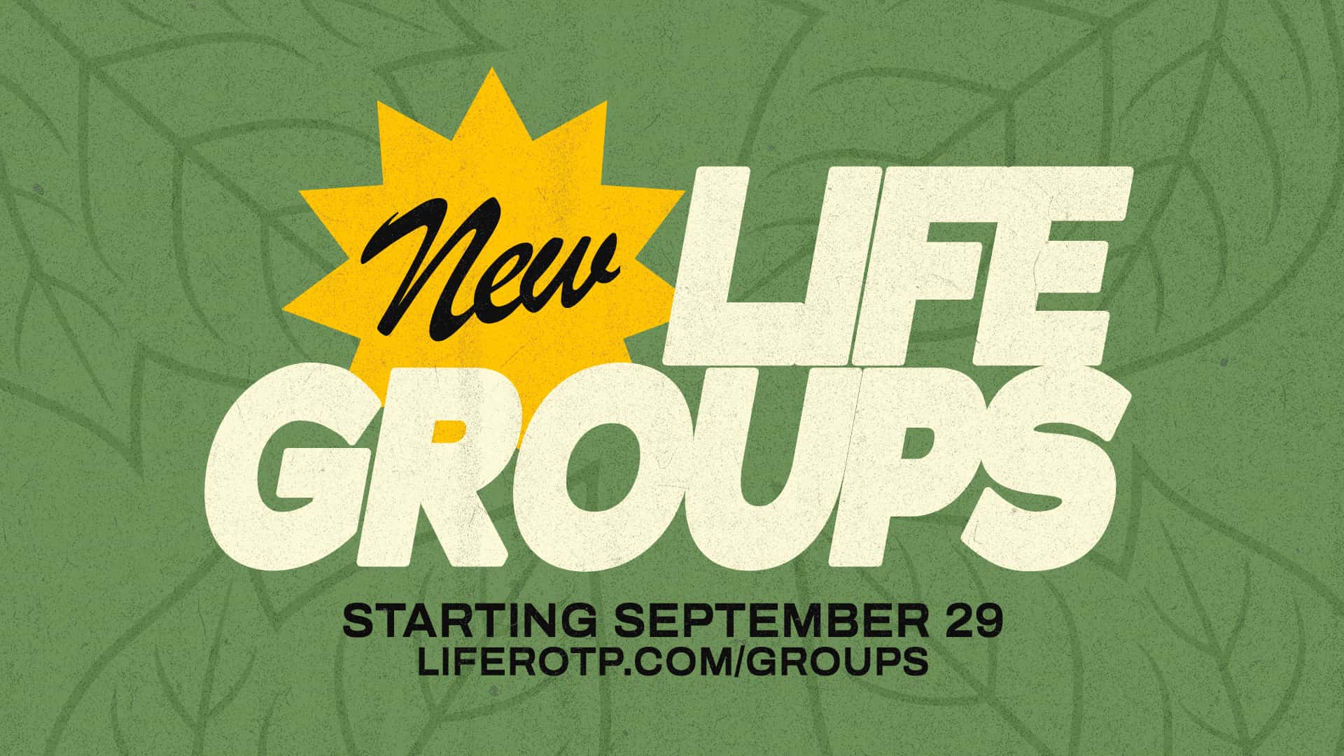 Rooted Life Groups Event Design, church design work for Real Life on the Palouse