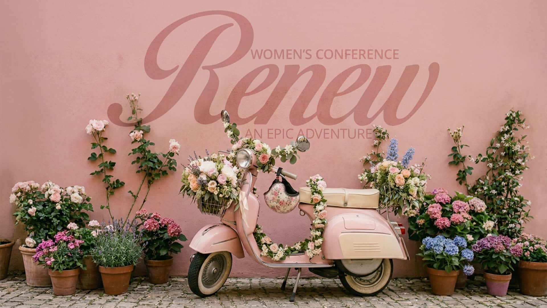 Renew Women's Conference Event Design, church design work for Heartland Church