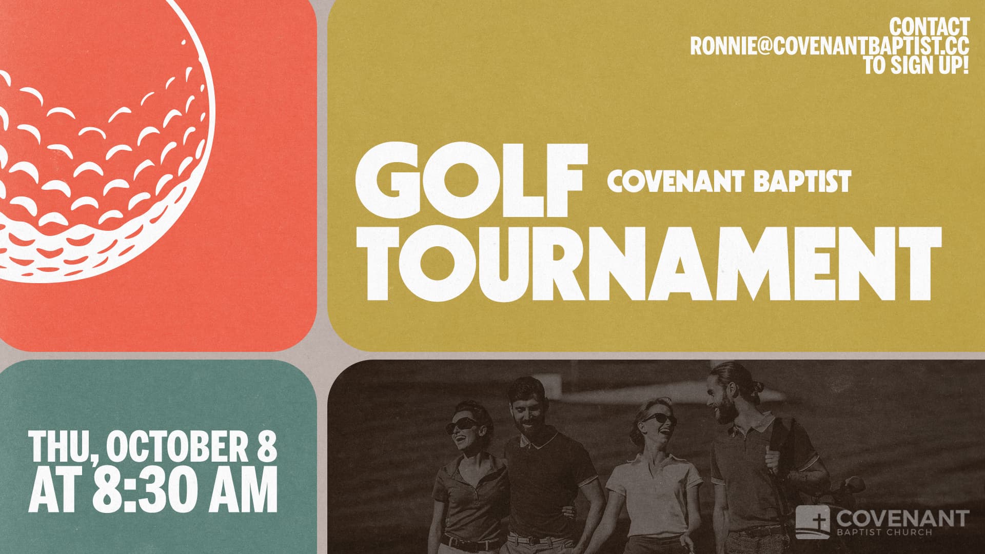 sermon and event graphics for Covenant Baptist Church