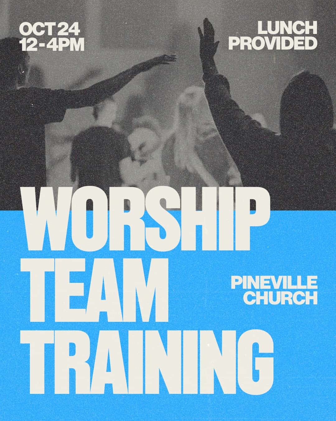 Worship Team Training Event Design, church design work for Pineville Church