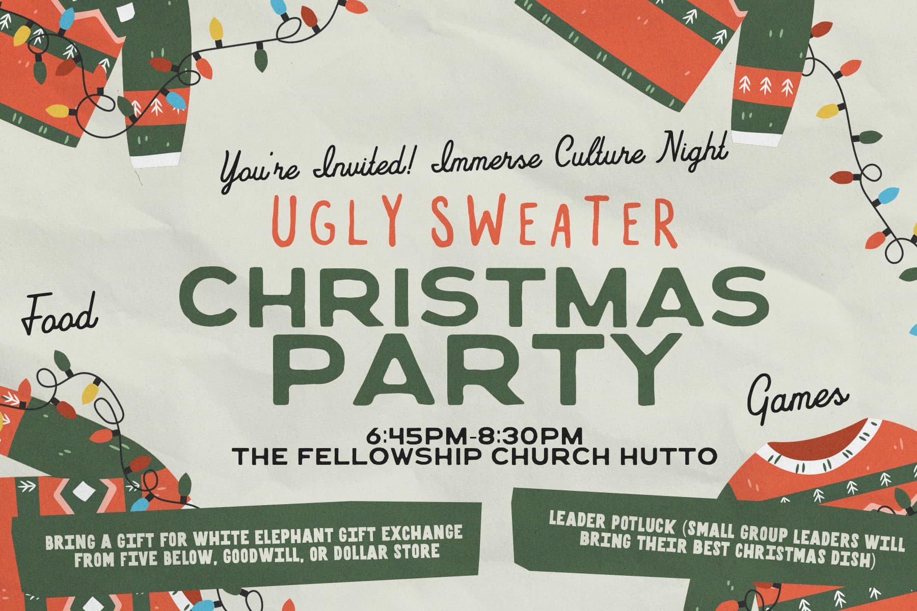 printed material for The Fellowship Church
