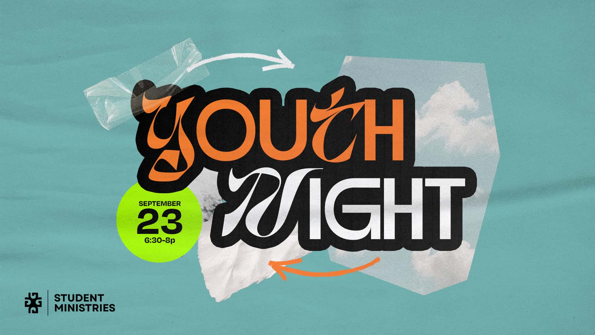 Youth Night Sermon Design, church design work for Grace Church of Sahuarita