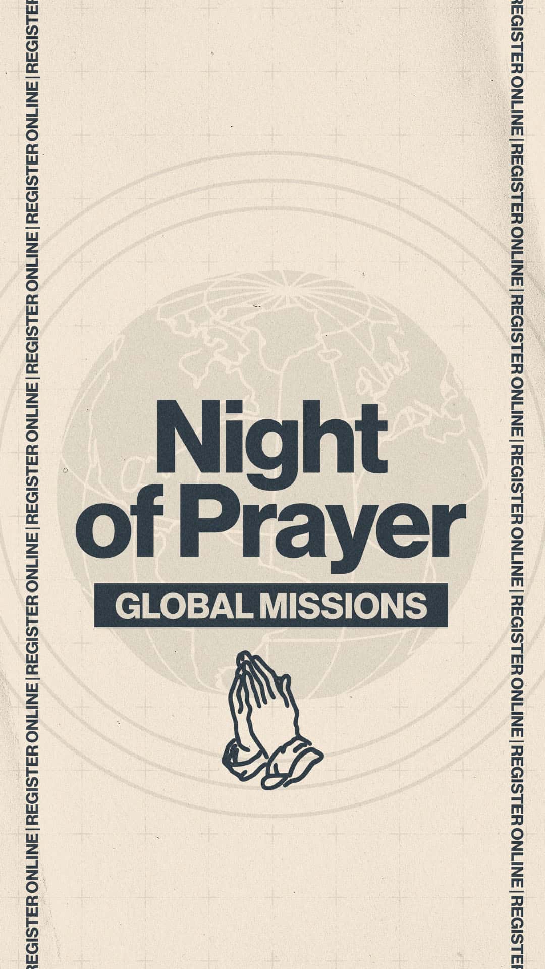 Night of Prayer Global Missions Event Design, church design work for Redeemer Church
