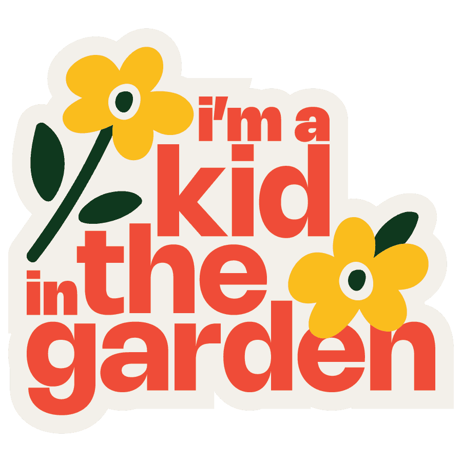 Kids in the Garden Stickers Sticker Design, church design work for Church in the Garden