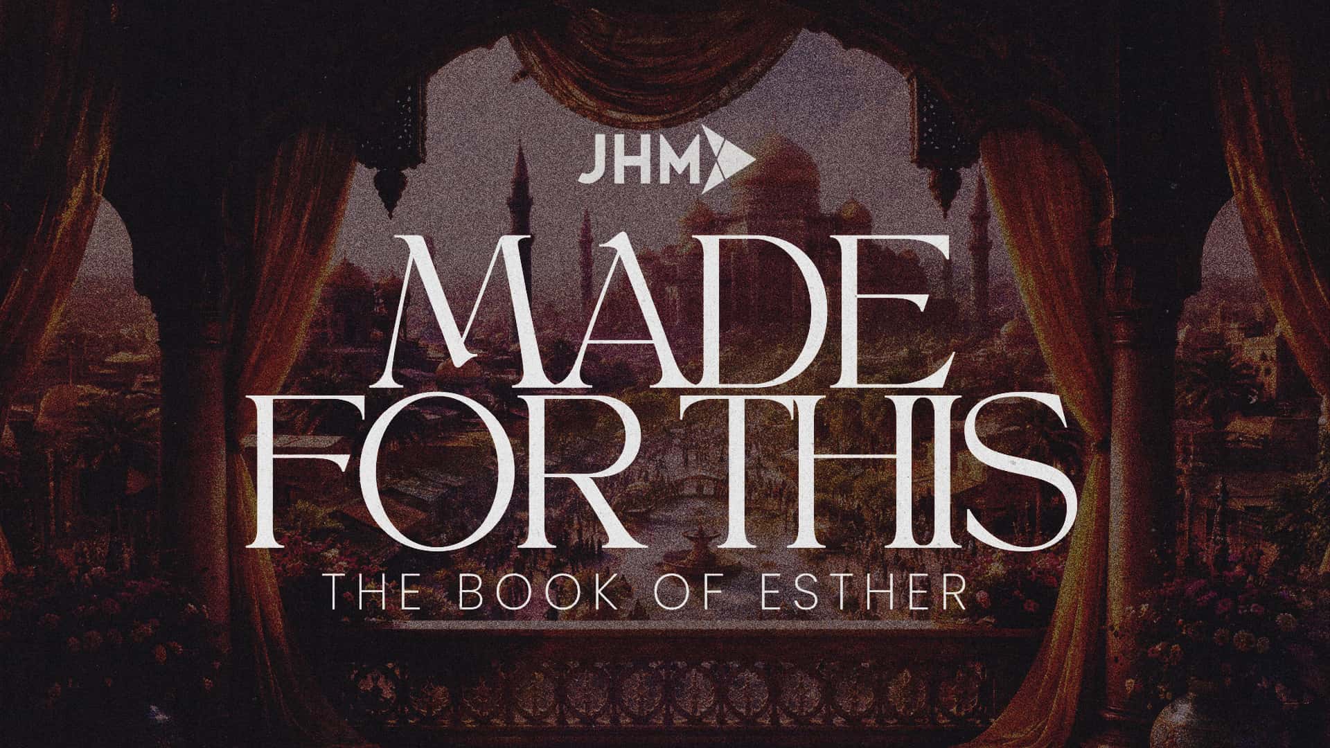 Made For This The Book of Esther Sermon Design, church design work for Purpose Church