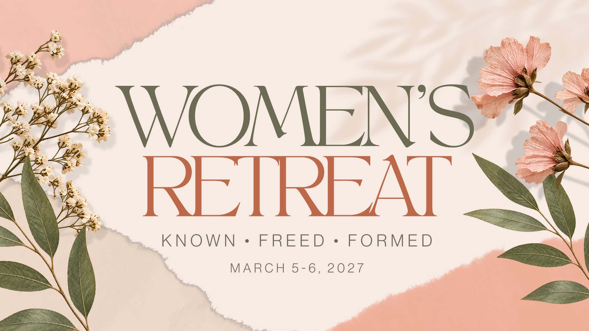 Women's Retreat Event Design, church design work for MissionView Church