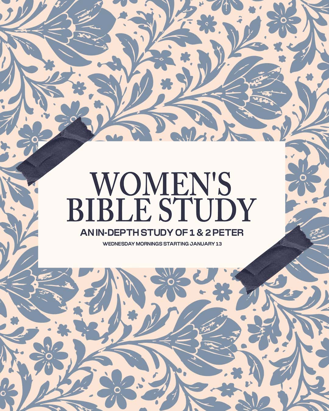 Women's Bible Study Spring 2027 Event Design, church design work for Trinity Bible Church