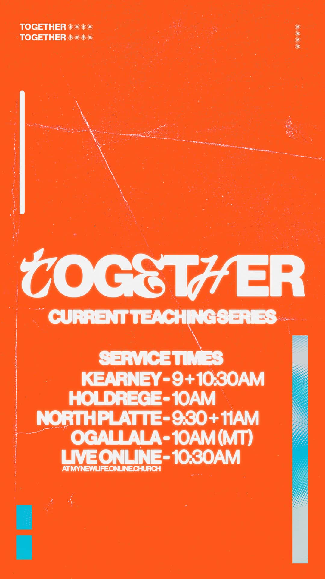 Together" Sermon Series Slide Pack Sermon Design, church design work for New Life Church
