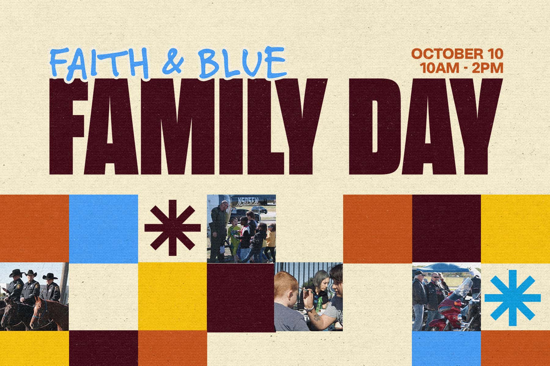 Faith & Blue Family Day Event Design, church design work for Turning Point Church