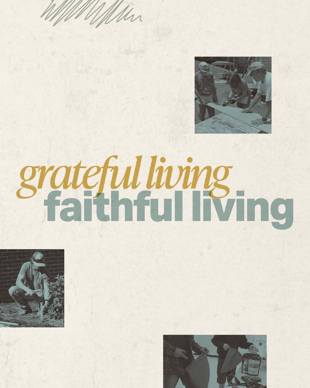 2027 Stewardship Sermon Series: "Grateful Living, Faithful Giving" Sermon Design, church design work for New Creation United Methodist Church