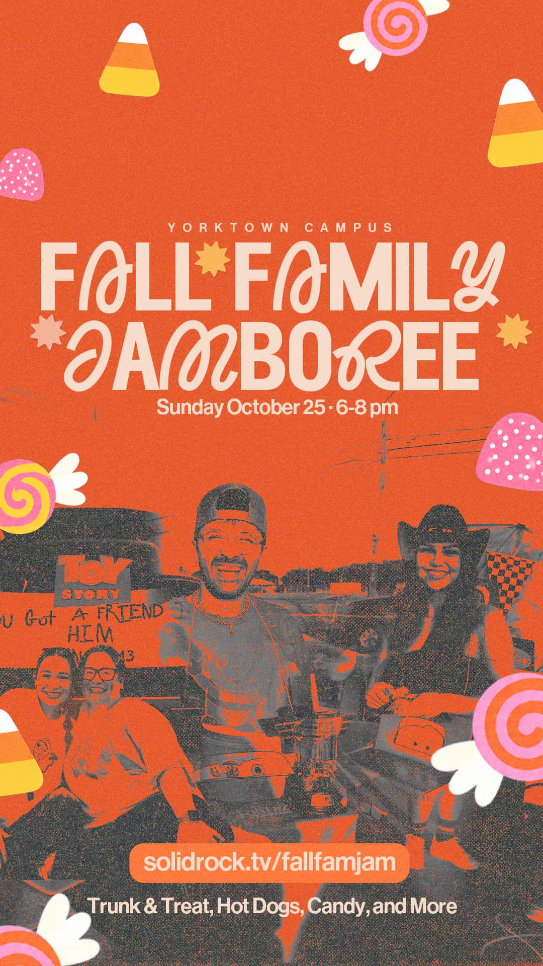 Fall Family Jamboree Event Design, church design work for Solid Rock Church