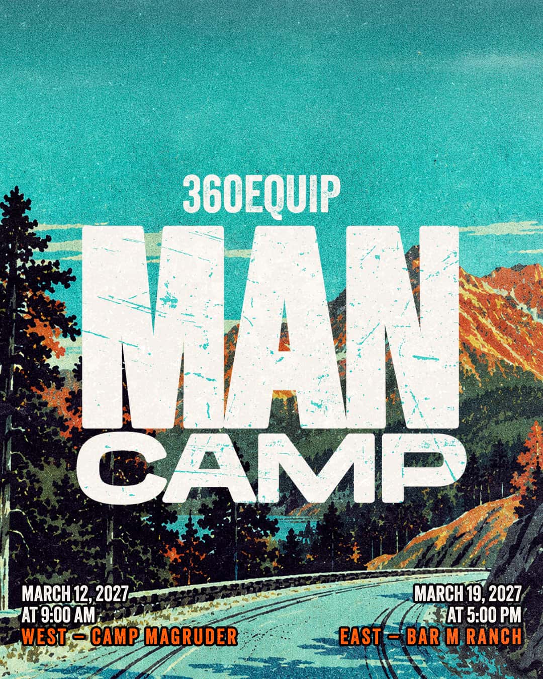 Man Camp 2027 Event Design, church design work for Oregon Ministry Network