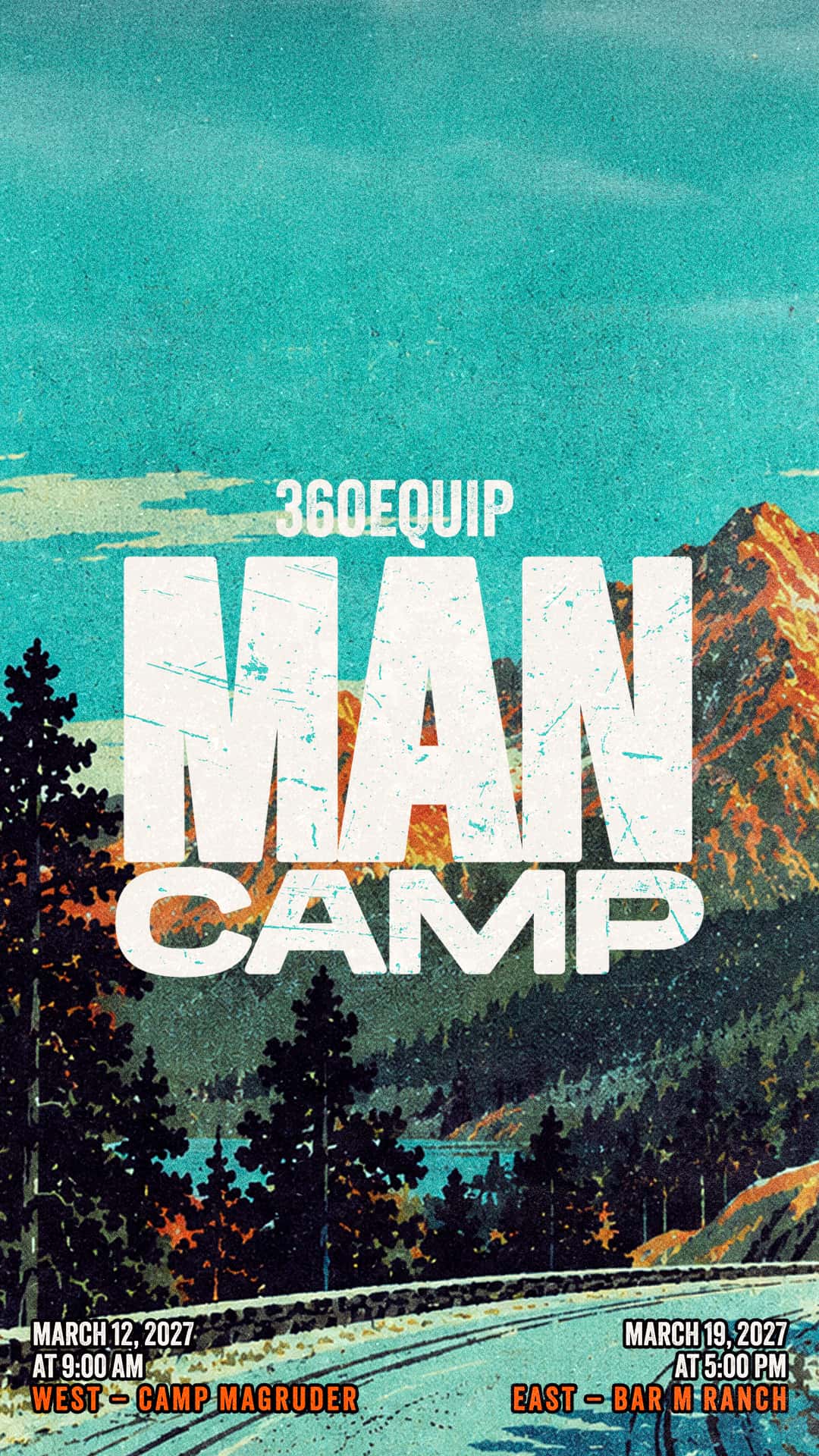 Man Camp 2027 Event Design, church design work for Oregon Ministry Network